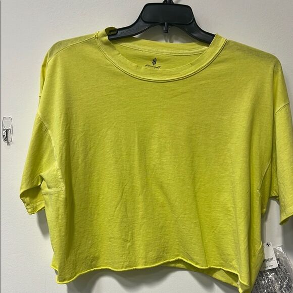 Free People Inspire Tee Yellow S - Picture 1 of 5